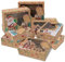 12 Stück Weihnachten Geschenkbox Kraftpapier Geschenkschachtel Merry Christmas Süßigkeiten Box Schachtel Geschenkkarton Deko für Weihnachten Geschenke (XX)