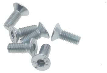 Juscycling Bolzen Schrauben Befestigungen für Schaltwerk Schaltauge Flachkopf, verschiedene Größen (6 Stück M4 x 10)