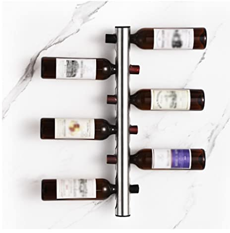 GmlDsg Portabottiglie Porta Bottiglie Cremagliera a Muro 304 Acciaio Inox Acciaio Inox Appeso Bottiglia di Vino Portabicchiere Semplice Bar Porta Vino Home Supporto for Vino Porta Vino Portavino