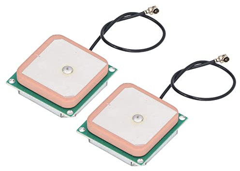 2 Stück GPS Eingebaute Passive Antenne Keramik High Gain Aktivantenne Keramik-Patch Internes Modul 28DBI Satellitenortungs-Antennenmodul für Bushaltestellen Ansager Laptop PC Auto 4S Geschäf