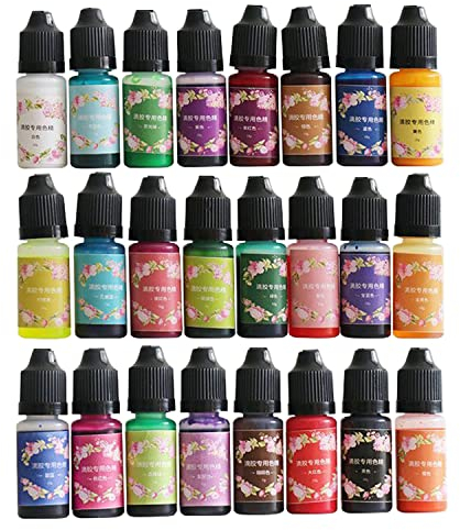 funchic Home DIY hochkonzentrierte Epoxidharz Farbe Pigment transluzente Harz Farbstoff Farbstoff Flüssigkeit für Epoxidharz Schmuck Handwerk Kunst Farbe Färbung (UV-20 Farben)