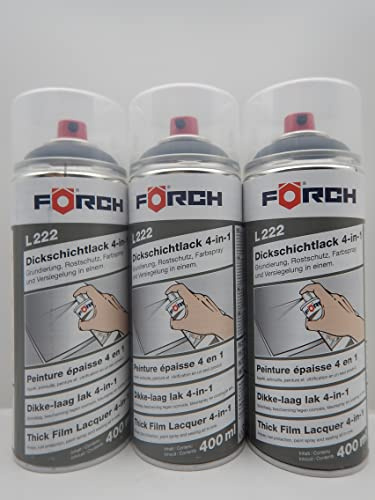 Förch 4 in 1 RAL 7021 SCHWARZGRAU GRAU DICKSCHICHTLACK LACK SPRAY SPRAYDOSE 400ML (3)