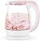MDRBB Kettles,Glass Electric Kettle,Eco Water Kettle with Illuminated Led,Bpa Free Cordless Water Boiler with Stainless Steel Inner Lid Bottom,Fast Boil Auto-Off Boil-Dry Protection,1.8L 1500W/Pink