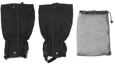 Agatige Beinmanschetten, 1 Paar wasserdichte Schneestiefel Gamaschen für Wandern/Gehen/Jagen/Klettern und Schneeschuhwandern, Gamaschen verstellbare Leg Gaiters für Männer und Frauen
