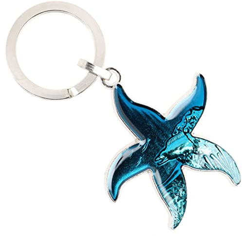 Tony & Paul - Porte-clés - Etoile de mer - Animaux - Fantaisie - Fabriqués en France à Saumur par un maître médailleur.