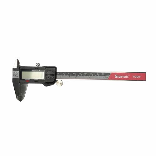 Starrett Calibrador Vernier digital con pantalla fraccionada de 150 mm