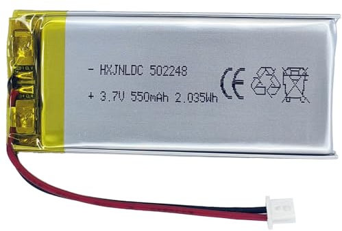 DC 3.7v 550mah 502248 Batterie au Lithium polymère Rechargeable pour DIY 3.7-5v Produits électroniques avec 2 Fils intégrés de Remplacement de la Batterie et de la lumière LED