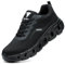 Steel Toe Cap Trainers Safety Trainers Mens Womens Lightweight Safety Shoes Non Slip Breathable Comfortable Work Boots, Black, 6 UK