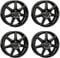 4x AUTEC Felgen Alufelgen TALLIN ECE 7.5x18 ET45 5x114,3 Schwarz kompatibel mit Honda Civic CR-Z CR-V HR-V e:Ny1 Honda e ZR-V