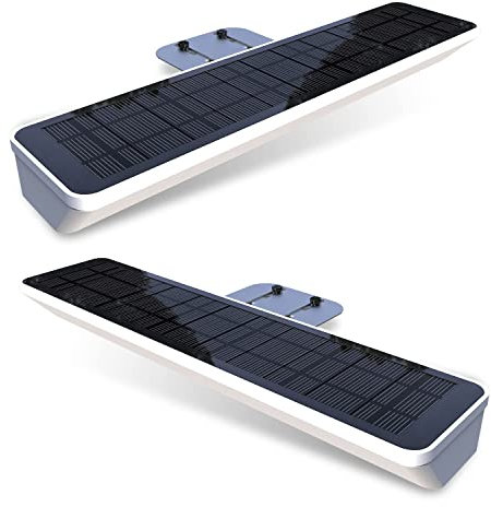 Villageboom Solar Schildbeleuchtung, 2er Pack, kabellos, Hausnummern-, Firmenschild-, Wegbeleuchtung, Dämmerungssensor, Beleuchtung Werbeschild Solar