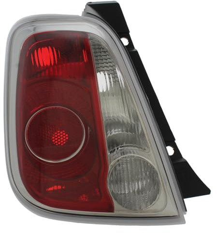 XYZ Parts Rear Tail Light Assembly Compatible With Fiat 500 Hatchback 2008-2015 For UK Passengers Side Left Hand Replacement