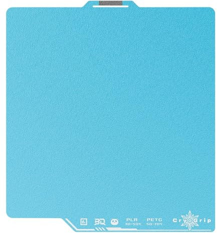 BIQU Panda Build Plate CryoGrip Pro Frostbite 257 x 257 mm per bambù Lab P1P/P1S/X1C/A1 3D Printers Double Sided Special Materials Upgrade Plate Room Temperature Print Removable Surface Platform