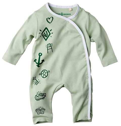 Werder Bremen SV GOTS Baby Overall Logos Gr. 68