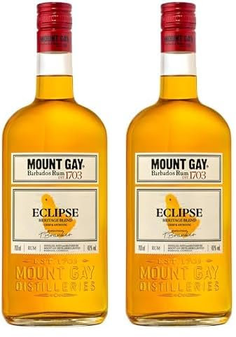 Mount Gay Eclipse Barbados Golden Rum, 70cl (Pack of 2)