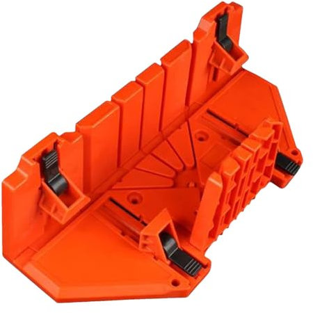 Bevel & Gehrungsbox Pro, Gehrungskasten, Gehrungsblock für Miting Maschine, Joining Box 0° 22,5° 45° 90° 4 Arten von Rillen Gehrungssäge Hand zum Beschneiden Winkel Holzschneiden Handsäge für