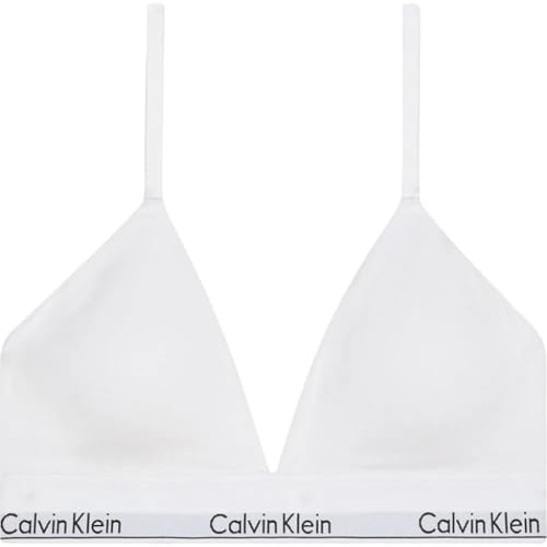 Calvin Klein Women’s Lightly Lined Triangle Bra with Logo Band