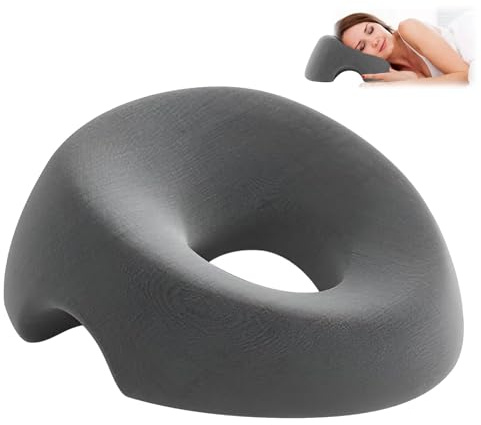 Vauki Massagekissen Kopf Loch, Massage Kopfstütze für Bett, Massagekopfkissen Gesichtsstütze, Für Kopf, Nacken Gesichts-Wiege-Kopf-Entspannungsstützkissen Massagekissen（Dunkelgrau）