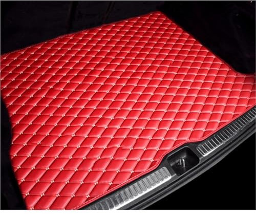 Kofferraummatte Für Jaguar Für E-Tempo Für EPACE X540 2018-2021 2022 2023 Boot Mat Fach Teppich Schlamm Zurück Sitz Matte Hinten Stamm Lagerung Pad Abdeckung Kofferraum Schutzmatte(D- Racing Red)