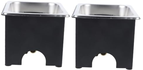 DIYEAH 2 Ensembles lave-verre portable seul petit tasses bouteille d'eau flacon hydroélectrique rinceuse de bouteille de tasse Laveuse en tasse en acier inoxydable Gel de silice