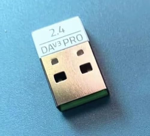 Fits for USB Replacement USB Dongle Receiver Adapter for Razer Viper V2 Pro Wireless Gaming Mouse (White)