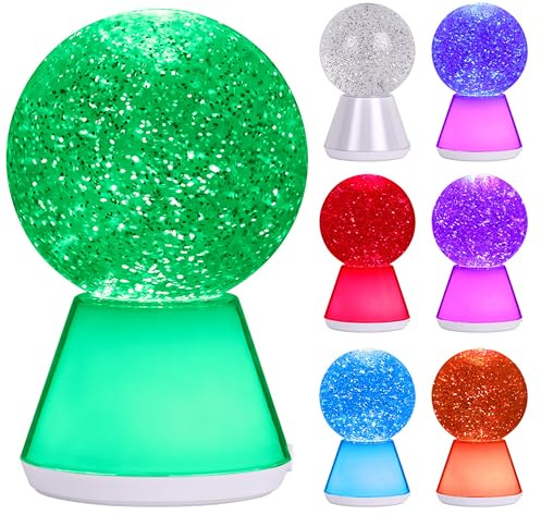 Lesser & Pavey Glitter Ball Home Decor Table Lamp | Sparkling Glitter Effect, Colour Changing Display, Soft Ambient Glow, Decorative Accent, Eye Catching Feature, Gift Ready