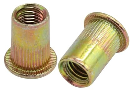 Dado per rivetti, Dadi a rivetto con testa piatta e inserto filettato(20pcs,M8)