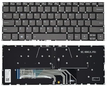 QWZOZST Teclado retroiluminado para Lenovo Yoga 530-14 ARR 14IKB C740-14 C640-13IML C340-14 con retroiluminación PD4SB NSK-BWFBC(US Original Backlit)