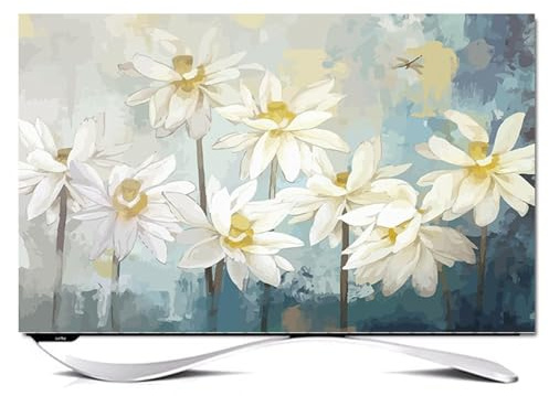 FUELIX Protezioni TV Copertura Antipolvere Coperture Protettive per Televisori Copertura Antipolvere per Schermo TV/Computer per Interni Copritelevisori da Appendere/Schermo Curvo A19,32inch
