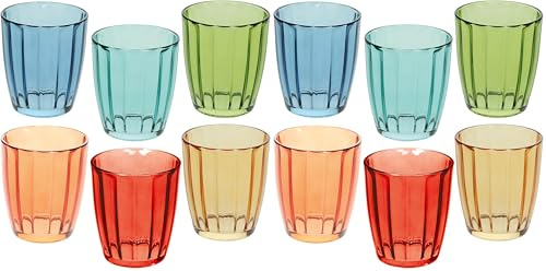 Tognana Siviglia, confezione 6 bicchieri cc 310, vetro, multicolor (Confezione da 2)