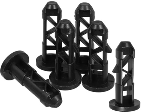 LIFKOME 6pcs Plastic Wheelie Bin Lid Hinge Pins Universal Trash Can Lid Buckles 240l Replacement Trash Bin Cover Connectors for Outdoor Waste