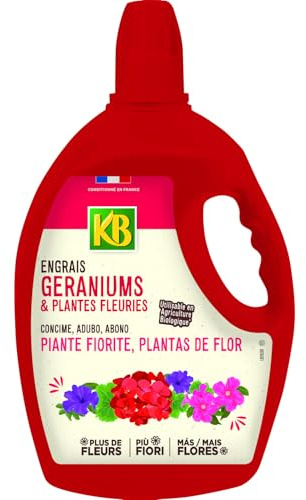 Engrais liquide organo minéral - géraniums et plantes fleuries 2,5L