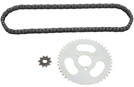 Kit Transmisión T8F Piñón 44T y 10T, Cadena 88 Eslabones para Moto y ATV