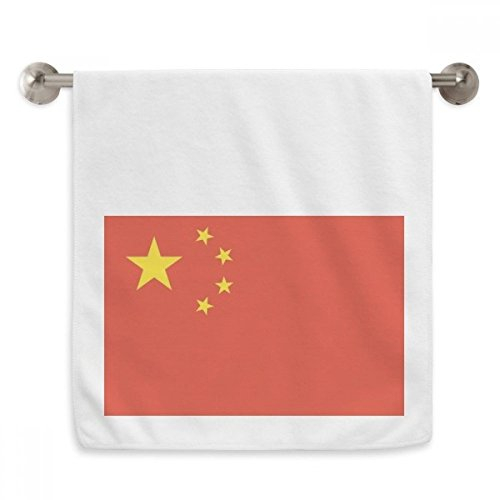 OFFbb China national Fahne Asien Land Circlet weiße tücher weichen Handtuch waschlappen 13x29 Zoll