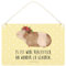 Mr. & Mrs. Panda DIN A5 Deko Schild Meerschweinchen Weisheit - Geschenk, Tiere, Tiermotive, Dekoschild, Holzschild, Motivation, Wunderland, Gute