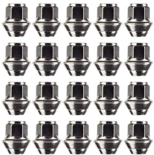 Ellis Excellence Set of Alloy Wheel Nuts. M12 x 1.5, Taper Washer, 19mm Hex, Compatible With Ford Alloy Wheels & More (20)