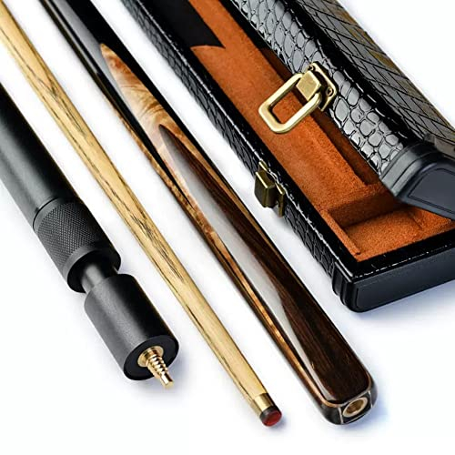 KISOARTWQ Snooker cue Billiard cue Pool cue Billard Queue Pool-Queue, Kleiner Kopf, Snooker-Queue, schwarz, 8-Queue, chinesischer Stil, schwarz, 8-Tisch-Queue, 3/4-Split-Queue(Color:2,Size:)
