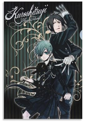 Ydqkxm Black Butler Anime-Poster, TV-Animationsspiel, coole Poster, Leinwand, Wandkunstdrucke für Wanddekoration, Raumdekoration, Schlafzimmer, Dekoration, Geschenke, Poster, 40 x 60 cm, ungerahmt