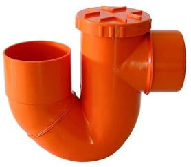 Sifone verticale aperto in pvc - Diametro 125