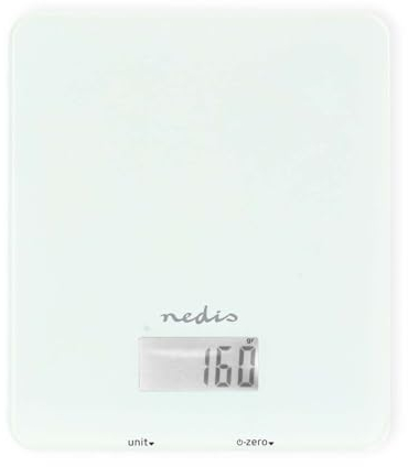 SmartLife - Báscula de cocina (Bluetooth, cristal/plástico), color blanco