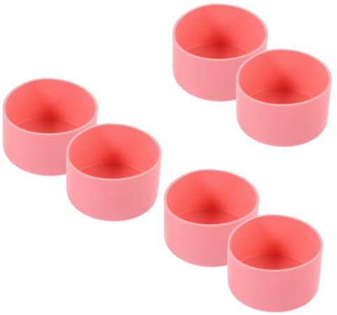 minkissy 6pcs Bottle Bottom Sleeve Silicone Cover for Water Jugs Cup Boot Non-Slip Heat Resistant Suitable for Cups Bottles