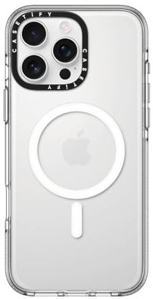 CASETiFY Clear iPhone 16 Pro Max Case [Not Yellowing / 6.6 ft. 3X Military Grade Drop Prootection/Compatible with Magsafe] - Clear