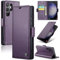 Rerzoiro Cover per Samsung Galaxy S23 Ultra Custodia Portafoglio [Blocco RFID] Premium Pelle PU Wallet Case Flip Libro con Porta Carte Slot Supporto Flip Case per Samsung Galaxy S23 Ultra, Viola