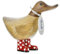 DCUK Spotty Welly Kleine Ente aus Holz, Rot