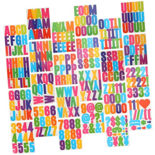 ABOOFAN Blätter scrapbook scheckheft scrabook strassenschilder geschenketiketten cars sticker Buchstaben-Alphabet-Aufkleber briefkasten aufkleber Aufkleber für Türschilder Papier