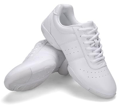 Hixingo Jazzschuhe Damen Cheerleader Schuhe Lace Up Tanzsneaker Damen, Geteilte Sohlen Line Dance Schuhe Damen, Zumba Schuhe Damen für Fitness Gymnastik Training Schuhe