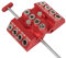 Agmoctz 30 45 90 Degree Angle Drill Guide Jig Drill Block for Straight Angled Holes with Detachable Drill Positioning Bar Red Metal