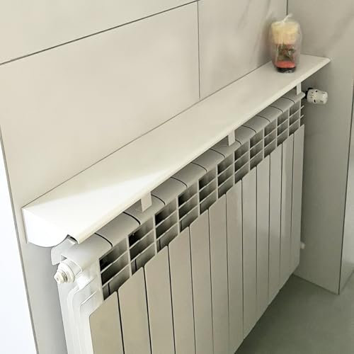 Plaque de radiateur flottante, Protection de cache de radiateur 50 70 90 110 130 150 170 190 210 CM, support de rangement rectangulaire for chambre de bébé/couloir/hall d'entrée(170x14.5cm/66.9x5.7in)