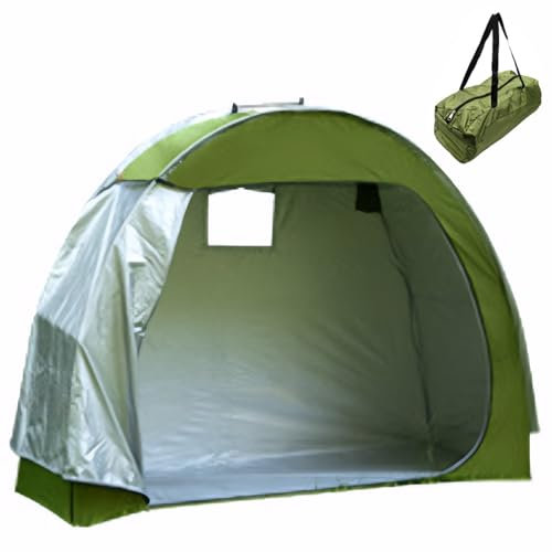 Bike Tent, UV-Proof Waterproof Oxford Bike Shed, Portable Storage Tent Built-In Storage Pockets and Ventilation Windows, Covers for Outside