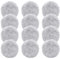 Lingette de Nettoyage pour Robots laveurs de vitres DDC56, DDC55, C65, Microfibre, 12 pièces, Accessoire Original,X8,X7, X6 et Autres Robots laveurs de vitres, Gris