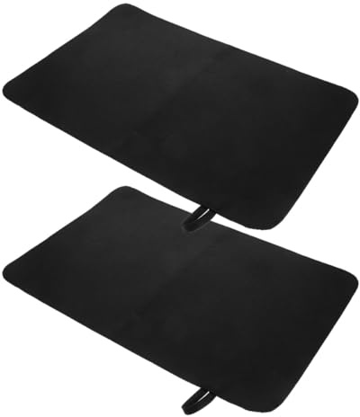 Alasum Lot de 2 Tapis en Feutre Noir Épais pour Sauna et Spa Coussin Isolant Thermique Imperméable Confortable et Résistant à la Chaleur pour Siège de Sauna Spa Bureau et Maison